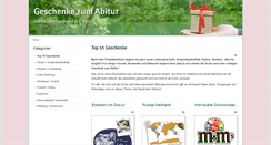Desktop Screenshot of geschenke-abitur.de
