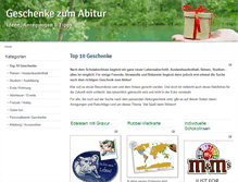 Tablet Screenshot of geschenke-abitur.de